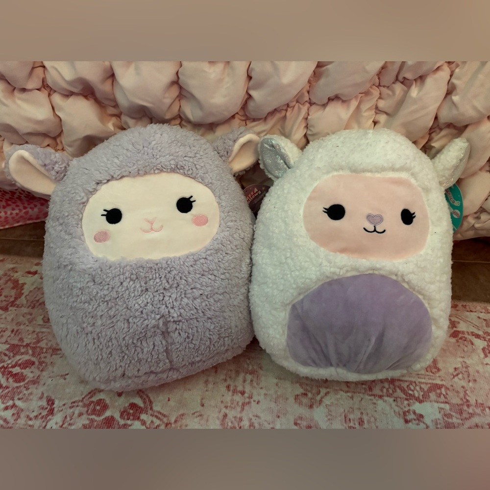 Squishmallows two pack Lambs Lydia and Sophie fuzz-a-mallows